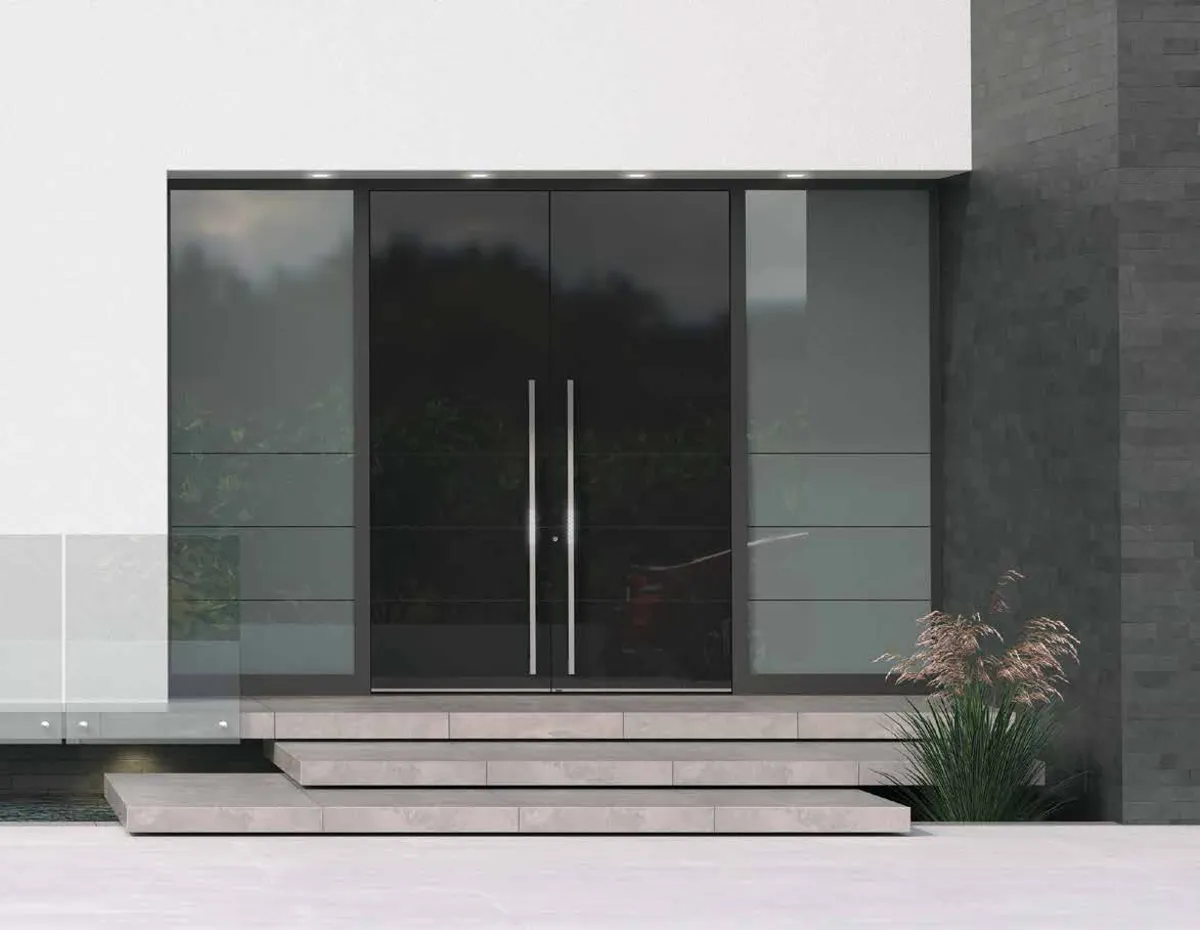 Pirnar Premium Doppel-Haustür mit Glasflächen in Bad Herrenalb