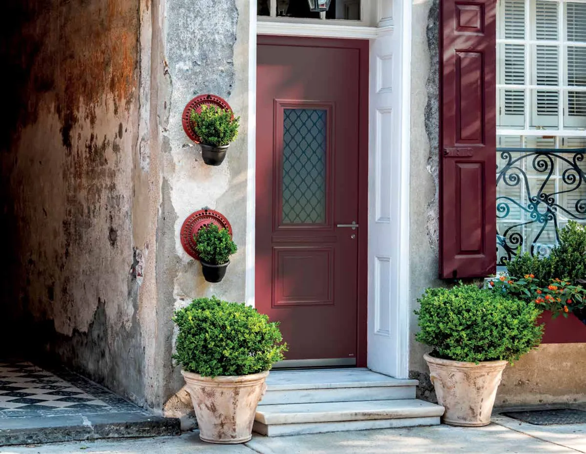 Pirnar Optimum Classico Haustür mit Ornamentglas in Leonberg