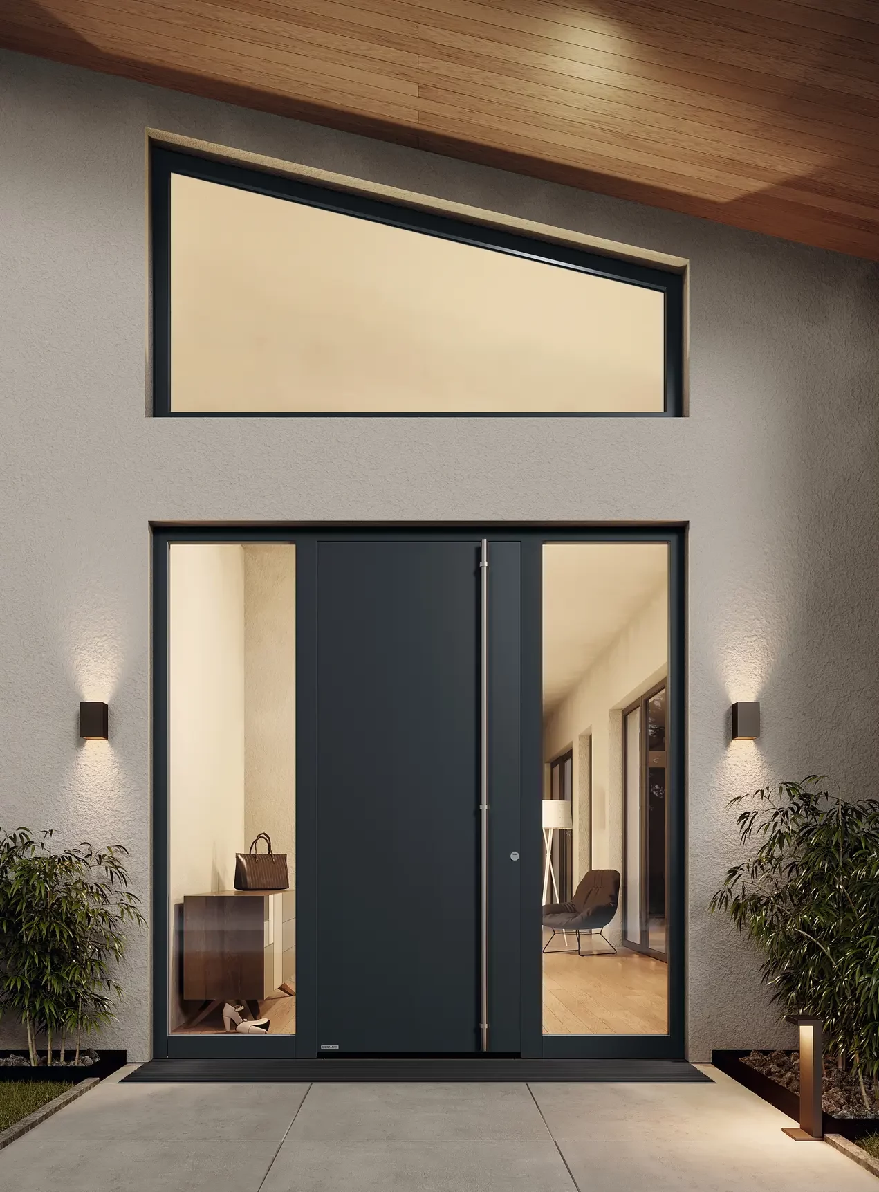 Hörmann ThermoSafe mit Seitenteilen und Oberlichtern