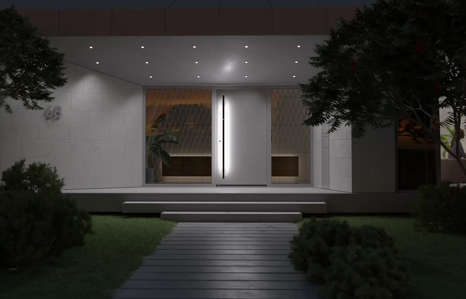 Pirnar Haustür Optimum 7110 NeroEdition mit CarbonCore