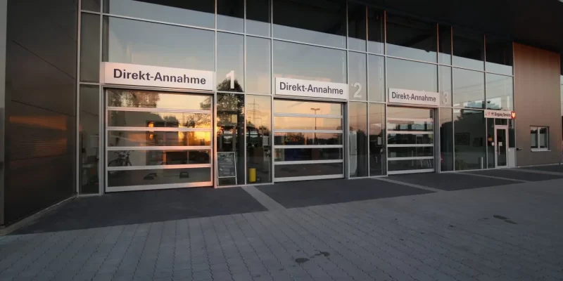 Industrietor Alpha Aluminium und Panorama